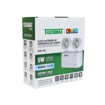 Kit 2 Luminária Emergência Led 2 Farol 250lm Bivolt 110/220v Taschibra Kit 2 Luminária Emergência Led 2 Farol 250lm Bivolt 110/220v Taschibra
