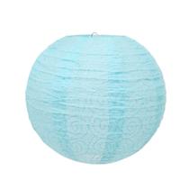 Kit 2 Luminária Japonesa Decoração Oriental Pendente Teto Festa Casamento Restaurante Papel 35 cm Azul Claro Vazada de Renda Kit 2 Luminária Japonesa Decoração Oriental Pendente Teto Festa Casamento Restaurante Papel 35 cm Azul Claro Vazada de Renda