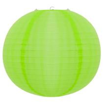 Kit 2 Luminária Japonesa Decoração Oriental Pendente Teto Festa Casamento Restaurante Papel 60 cm Verde