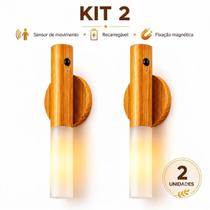 KIT 2 Luminária LED Automática para Quarto Corredor e Escada KIT 2 Luminária LED Automática para Quarto Corredor e Escada