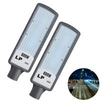Kit 2 Luminária Led Branco Frio Alta Eficiência 600w Bivolt Kit 2 Luminária Led Branco Frio Alta Eficiência 600w Bivolt