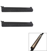 Kit 2 Luminária Led Pontual Linear 30w 3000k Para Trilho Preto Bivolt