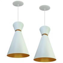 Kit 2 Luminária Pendente Berlim Interior Cobre Fiação 110/220v Kit 2 Luminária Pendente Berlim Interior Cobre Fiação 110/220v