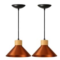 KIT 2 Luminária Pendente de teto Moderna para Sala Cozinha