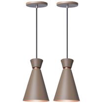 Kit 2 Luminária Pendente Pequim 30 Cm Balcão Bancada Cozinha