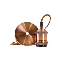 Kit 2 Luminária Pendente Soquete Bocal Retro E27