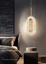 Kit 2 Luminária Pendente Teto Cristal Led Oval Dourado 3 Em1 Voltagem 127 220v Dourado Cabeceira de cama lavabo Kit 2 Luminária Pendente Teto Cristal Led Oval Dourado 3 Em1 Voltagem 127 220v Dourado Cabeceira de cama lavabo