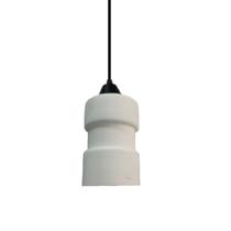 Kit 2 Luminária Pendente Vidro Carretel Âmbar Black - Kit 2 Luminária Pendente Vidro Carretel Âmbar Black -