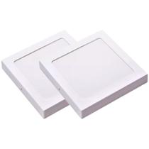 Kit 2 Luminária Plafon Led Quadrado Sobrepor 24W 4000K Noll Kit 2 Luminária Plafon Led Quadrado Sobrepor 24W 4000K Noll