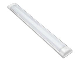 Kit 2 Luminária Sobrepor LED 20w 60cm Tubular Slim Branco Frio - Maxxy