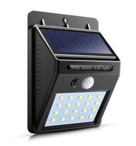 Kit 2 Luminária Solar LED 10W Bateria Luz Recarregável Jardim
