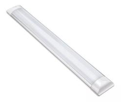 Kit 2 Luminária Tubular Sobrepor Led Linear 20w 60cm B/f Kit 2 Luminária Tubular Sobrepor Led Linear 20w 60cm B/f