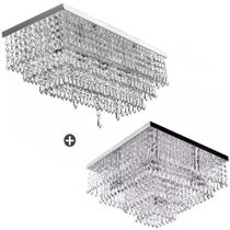 Kit 2 Luminárias Cristal Acrilico Queops + Dreamcrillic Kit 2 Luminárias Cristal Acrilico Queops + Dreamcrillic