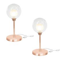 Kit 2 Luminárias de mesa abajur Harmony Cobre Kit 2 Luminárias de mesa abajur Harmony Cobre