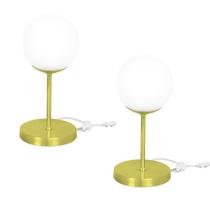 Kit 2 Luminárias de mesa abajur Orby Dourado Kit 2 Luminárias de mesa abajur Orby Dourado