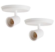 Kit 2 Luminárias de Sobrepor 1 Lâmpada Direcionável Kit 2 Luminárias de Sobrepor 1 Lâmpada Direcionável