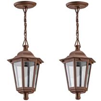 Kit 2 Luminárias de Teto Lustre Pendente Retrô Sala de Estar Grega Cristal Dital Marrom Iluminação Kit 2 Luminárias de Teto Lustre Pendente Retrô Sala de Estar Grega Cristal Dital Marrom Iluminação