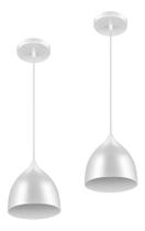 Kit 2 Luminárias Lustre Pendente Led Colorido Fun 9W 6.500K Bivolt - Elgin