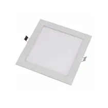 Kit 2 Luminárias Painel de Embutir Quadrado 18W Branco Frio LWG