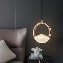 Kit 2 Luminárias Pendente De Led Moderno Redondo Romântico Nórdico