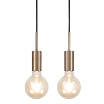 Kit 2 Luminárias Pendente Infinite Bronze Luxo Sala Cozinha