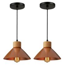 Kit 2 Luminárias Pendentes de Teto Modernas para Sala Cozinha Bancada Decoração