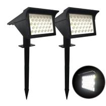 Kit 2 Luminárias Solar LED Decoração de Jardim Espeto 30w