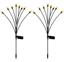 Kit 2 Luminárias Solares Jardim Espeto 10 Leds Forte Bomvink 4607 Kit 2 Luminárias Solares Jardim Espeto 10 Leds Forte Bomvink 4607