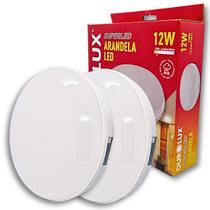 KIT 2 Luminárias Superled Arandela 12W 2700K Branco Quente