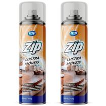 Kit 2 lustra moveis limpa perfuma e dá brilho spray zip 300ml my place