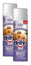 kit 2 Lustras Moveis Qbrilho Aerossol Lavanda 300ml Bombril
