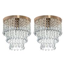 Kit 2 Lustre De Cristal Acrilico Manucrillic Cobre. Kit 2 Lustre De Cristal Acrilico Manucrillic Cobre.