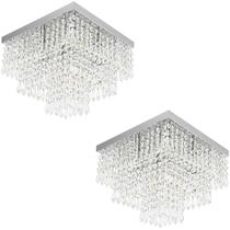 Kit 2 Lustre De Cristal Acrilico Sweetcrillic 30x30! Kit 2 Lustre De Cristal Acrilico Sweetcrillic 30x30!