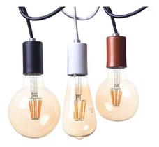 Kit 2 Lustre Pendente Copinho Alumínio Decorações Ambientes