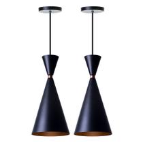 Kit 2 Lustre Pendente Interno Moscou Alumínio Decorações Kit 2 Lustre Pendente Interno Moscou Alumínio Decorações