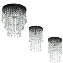 Kit 2 Lustre Plafon Spark + Lustre Plafon Manucrillic Preto