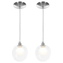 kit 2 Lustres Pendentes Harmony Bolinha Escovado kit 2 Lustres Pendentes Harmony Bolinha Escovado