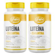 Kit 2 Luteína 20mg + Zeaxantina 3mg 60 Cápsulas - Unilife Vitamins