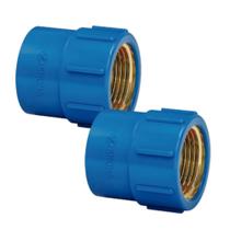 Kit 2 luva azul soldavel/rosca 25mmx3/4 amanco