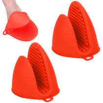 Kit 2 Luva de Silicone para cozinha Bico de Pato térmica proteção queimaduras forno e fogão