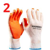 Kit 2 Luva Emborrachada Rubber Handex P/ Pedreiro Gladiador Kit 2 Luva Emborrachada Rubber Handex P/ Pedreiro Gladiador