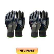 Kit 2 luva pronyl full ldi mod8040 black poliamida c/r nitrilico 9 par 80409 Kit 2 luva pronyl full ldi mod8040 black poliamida c/r nitrilico 9 par 80409