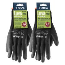 Kit 2 Luva Proteção Antiderrapante em PU Tamanho EG AT1304