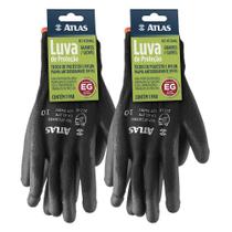 Kit 2 Luva Proteção Antiderrapante Em Pu Tamanho Eg At1304