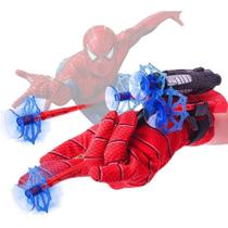 kit 2 luvas lança teia homem aranha lançamento Dia das crianças