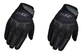 Kit 2 Luvas Motoqueiro Feminino Masculina X11 Fit X Preto Tamanho:FEMININA M - MASCULINA GG