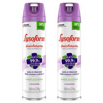 Kit 2 Lysoform Aerossol Uso Geral Lavanda 360ml