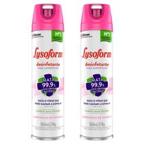 Kit 2 Lysoform Aerossol Uso Geral Lembrança de Infância 360ml