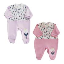 Kit 2 Macacão Bebê Prematuro Roupa Enxoval Algodão Reborn