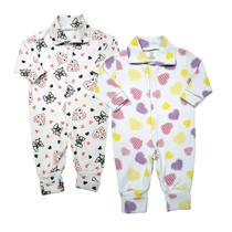 Kit 2 Macacão Estampado Suedine Roupa Bebe Meninos e Meninas